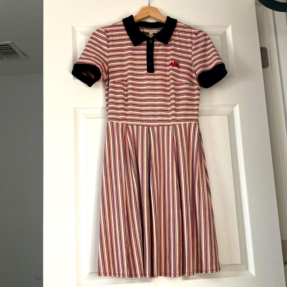ModCloth Collared Polo Shirt Striped Dress